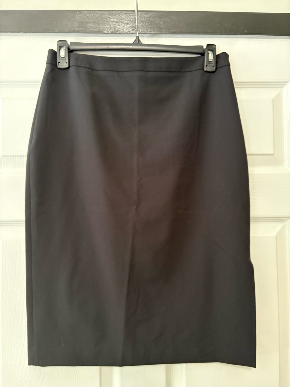 Banana Republic Classic Black Pencil Skirt with Side Slit 10